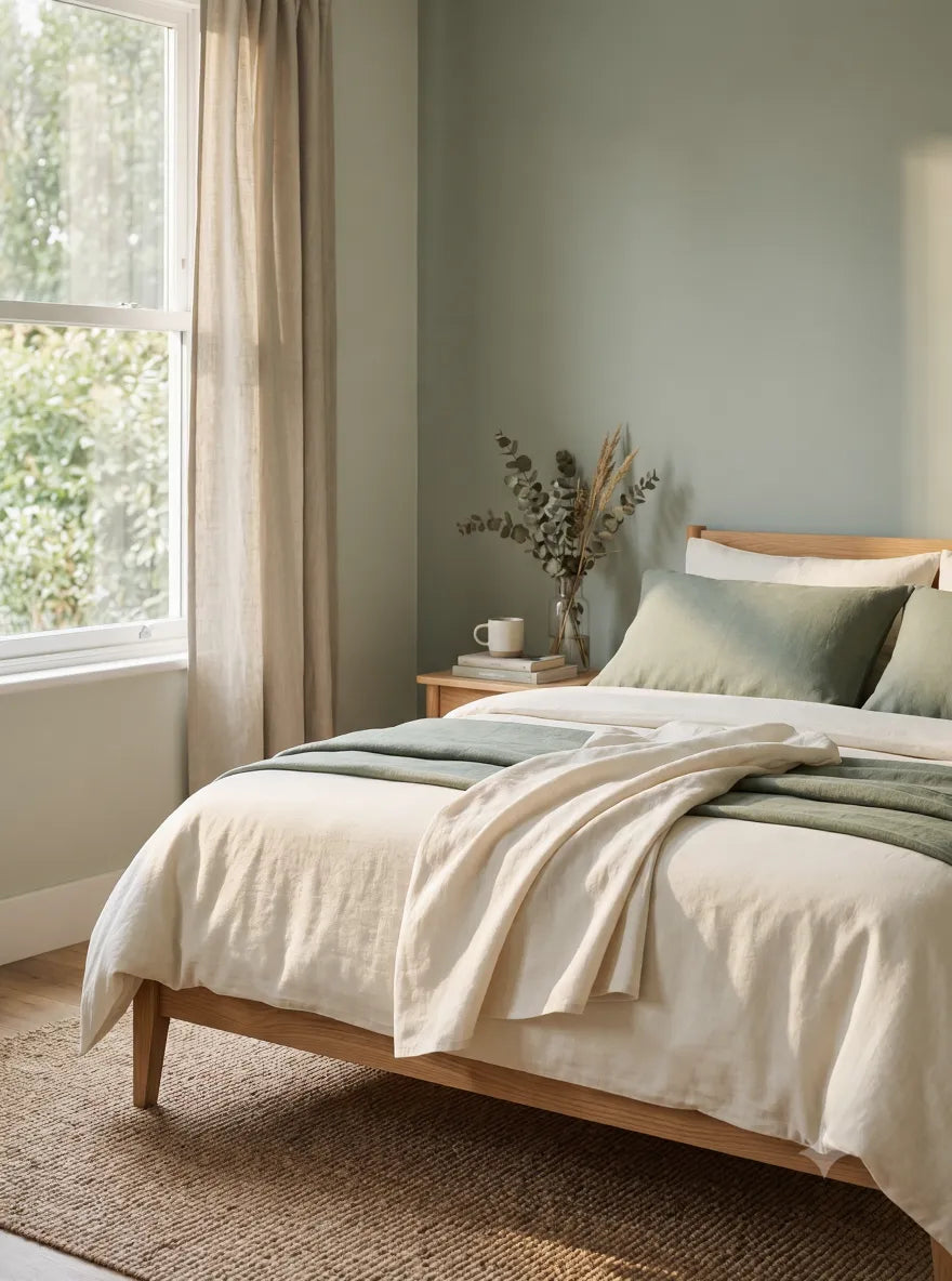 Premium waterproof bedding styled on a bed - limited-time sale on mattress, sofa and cushion covers